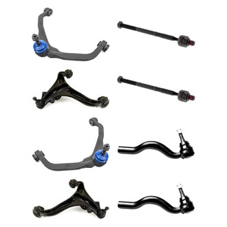 Mevotech® - Supreme™ Front Lower and Upper Control Arm with Ball Joint and Tie Rod End Kit