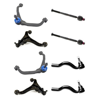 Mevotech® - Supreme™ Front Lower and Upper Control Arm with Ball Joint and Tie Rod End Kit