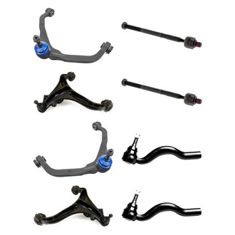 Mevotech® - Supreme™ Front Lower and Upper Control Arm with Ball Joint and Tie Rod End Kit