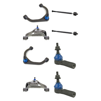 Mevotech® - Supreme™ Front Lower and Upper Control Arm with Ball Joint and Tie Rod End Kit