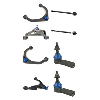 Mevotech® - Supreme™ Front Lower and Upper Control Arm with Ball Joint and Tie Rod End Kit