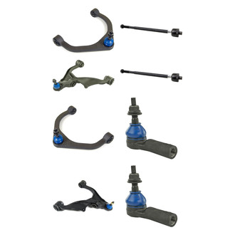 Mevotech® - Supreme™ Front Lower and Upper Control Arm with Ball Joint and Tie Rod End Kit