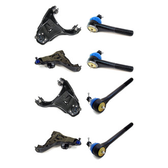 Mevotech® - Supreme™ Front Lower and Upper Control Arm with Ball Joint and Tie Rod End Kit