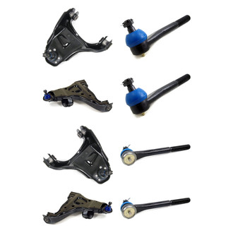 Mevotech® - Supreme™ Front Lower and Upper Control Arm with Ball Joint and Tie Rod End Kit