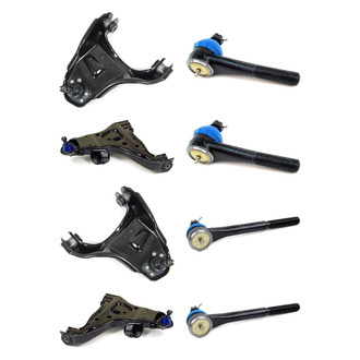 Mevotech® - Supreme™ Front Lower and Upper Control Arm with Ball Joint and Tie Rod End Kit