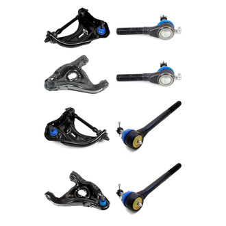 Mevotech® - Supreme™ Front Lower and Upper Control Arm with Ball Joint and Tie Rod End Kit