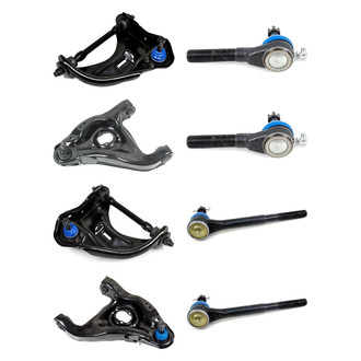 Mevotech® - Supreme™ Front Lower and Upper Control Arm with Ball Joint and Tie Rod End Kit