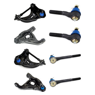 Mevotech® - Supreme™ Front Lower and Upper Control Arm with Ball Joint and Tie Rod End Kit