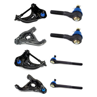Mevotech® - Supreme™ Front Lower and Upper Control Arm with Ball Joint and Tie Rod End Kit