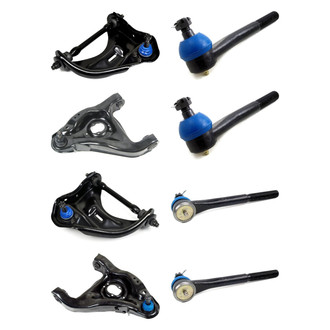 Mevotech® - Supreme™ Front Lower and Upper Control Arm with Ball Joint and Tie Rod End Kit