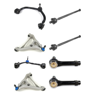 Mevotech® - Supreme™ Front Lower and Upper Control Arm with Ball Joint and Tie Rod End Kit