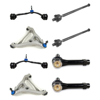Mevotech® - Supreme™ Front Lower and Upper Control Arm with Ball Joint and Tie Rod End Kit
