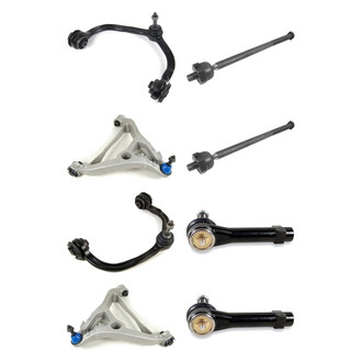 Mevotech® - Supreme™ Front Lower and Upper Control Arm with Ball Joint and Tie Rod End Kit