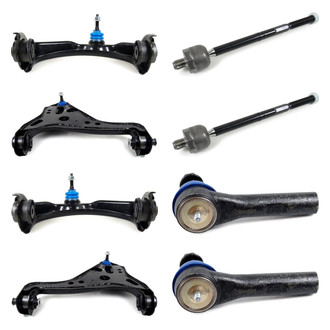 Mevotech® - Supreme™ Front Lower and Upper Control Arm with Ball Joint and Tie Rod End Kit