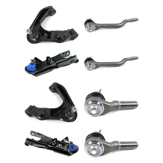 Mevotech® - Supreme™ Front Lower and Upper Control Arm with Ball Joint and Tie Rod End Kit
