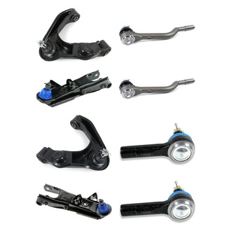 Mevotech® - Supreme™ Front Lower and Upper Control Arm with Ball Joint and Tie Rod End Kit
