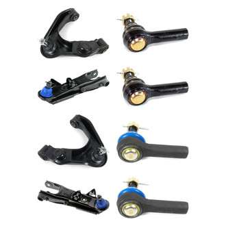 Mevotech® - Supreme™ Front Lower and Upper Control Arm with Ball Joint and Tie Rod End Kit
