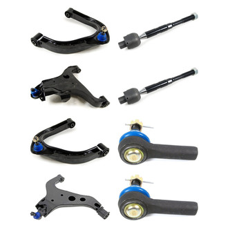 Mevotech® - Supreme™ Front Lower and Upper Control Arm with Ball Joint and Tie Rod End Kit