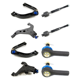 Mevotech® - Supreme™ Front Lower and Upper Control Arm with Ball Joint and Tie Rod End Kit
