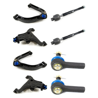 Mevotech® - Supreme™ Front Lower and Upper Control Arm with Ball Joint and Tie Rod End Kit