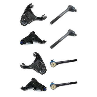 Mevotech® - Supreme™ Front Lower and Upper Control Arm with Ball Joint and Tie Rod End Kit