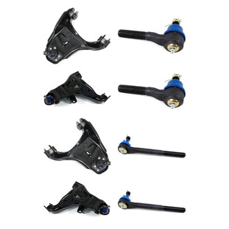 Mevotech® - Supreme™ Front Lower and Upper Control Arm with Ball Joint and Tie Rod End Kit