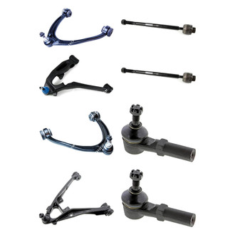 Mevotech® - Original Grade™ Front Lower and Upper Control Arm with Ball Joint and Tie Rod End Kit
