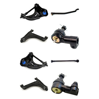 Mevotech® - Supreme™ Front Lower and Upper Control Arm with Ball Joint and Tie Rod End Kit