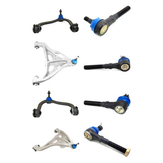 Mevotech® - Supreme™ Front Lower and Upper Control Arm with Ball Joint and Tie Rod End Kit
