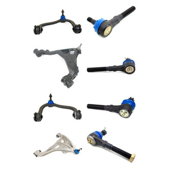 Mevotech® - Supreme™ Front Lower and Upper Control Arm with Ball Joint and Tie Rod End Kit