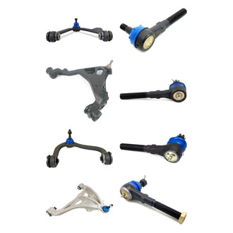 Mevotech® - Supreme™ Front Lower and Upper Control Arm with Ball Joint and Tie Rod End Kit