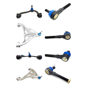 Mevotech® - Supreme™ Front Lower and Upper Control Arm with Ball Joint and Tie Rod End Kit