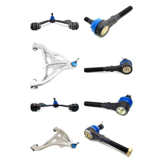 Mevotech® - Supreme™ Front Lower and Upper Control Arm with Ball Joint and Tie Rod End Kit