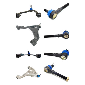 Mevotech® - Supreme™ Front Lower and Upper Control Arm with Ball Joint and Tie Rod End Kit