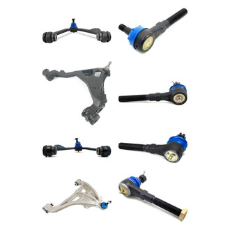 Mevotech® - Supreme™ Front Lower and Upper Control Arm with Ball Joint and Tie Rod End Kit