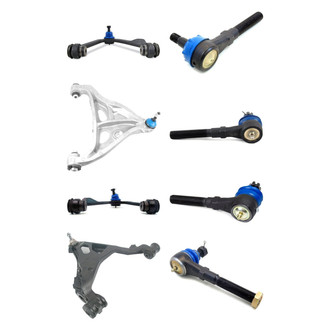 Mevotech® - Supreme™ Front Lower and Upper Control Arm with Ball Joint and Tie Rod End Kit