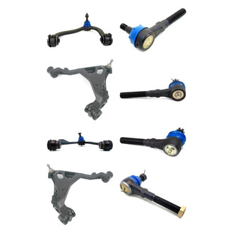 Mevotech® - Supreme™ Front Lower and Upper Control Arm with Ball Joint and Tie Rod End Kit
