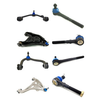 Mevotech® - Supreme™ Front Lower and Upper Control Arm with Ball Joint and Tie Rod End Kit