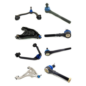 Mevotech® - Supreme™ Front Lower and Upper Control Arm with Ball Joint and Tie Rod End Kit