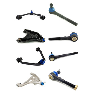 Mevotech® - Supreme™ Front Lower and Upper Control Arm with Ball Joint and Tie Rod End Kit