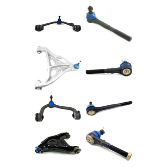 Mevotech® - Supreme™ Front Lower and Upper Control Arm with Ball Joint and Tie Rod End Kit