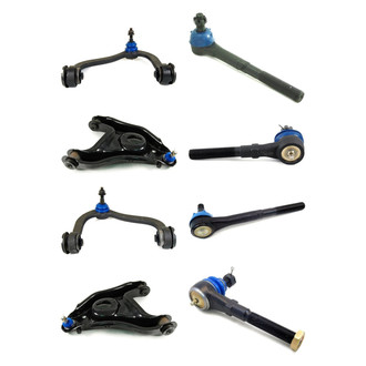 Mevotech® - Supreme™ Front Lower and Upper Control Arm with Ball Joint and Tie Rod End Kit