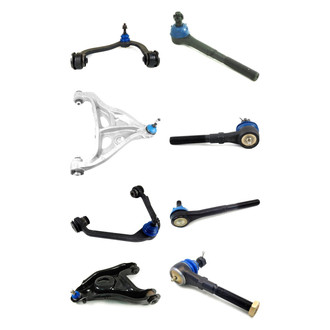 Mevotech® - Supreme™ Front Lower and Upper Control Arm with Ball Joint and Tie Rod End Kit