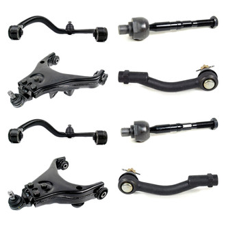 Mevotech® - Supreme™ Front Lower and Upper Control Arm with Ball Joint and Tie Rod End Kit