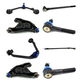 Mevotech® - Supreme™ Front Lower and Upper Control Arm with Ball Joint and Tie Rod End Kit