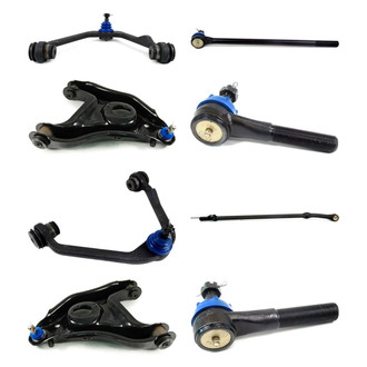 Mevotech® - Supreme™ Front Lower and Upper Control Arm with Ball Joint and Tie Rod End Kit