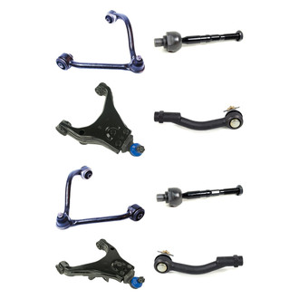 Mevotech® - Supreme™ Front Lower and Upper Control Arm with Ball Joint and Tie Rod End Kit