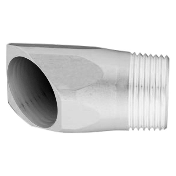 Meziere Enterprises® - 45 Degree AN to Pipe Engine Coolant Water Pump Inlet Fitting