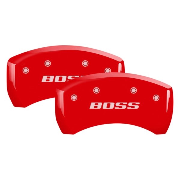 MGP® - Gloss Red Rear Caliper Covers with BOSS Engraving