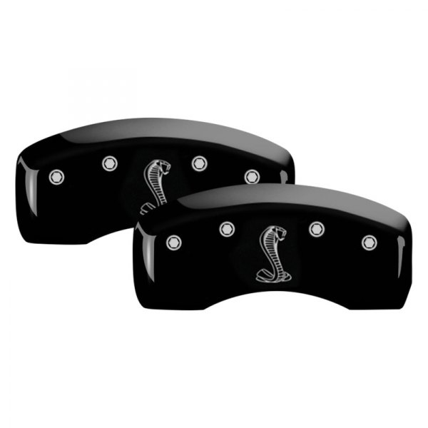 MGP® - Gloss Black Rear Caliper Covers with Snake Logo Engraving
